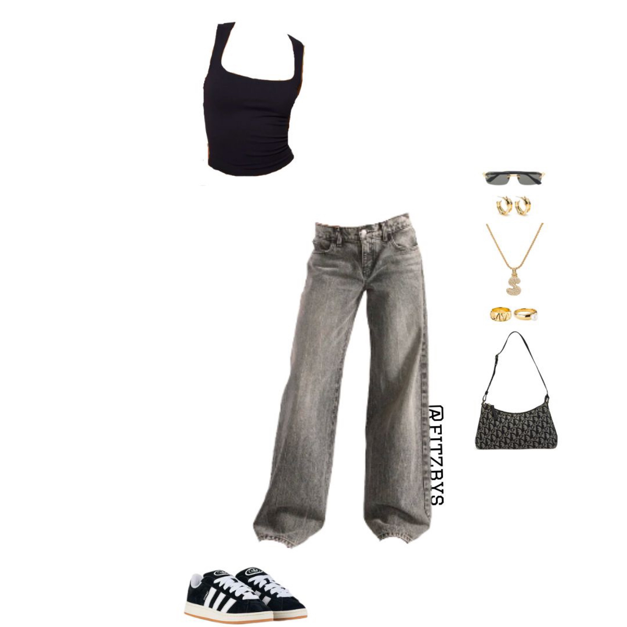 Cute everyday outfit 

Black square neck  top, black fitted top, black top, revive denim black jean, grey  jeans, grey  baggy jean, grey washed jeans, low waiste baggy jeans, baggy jeans, jeans, campus 00s sneakers, adidas sneakers, gold jewelry, black gucci sunglasses, Dior vintage shoulder bag, fall outfit, cute casual outfits, everyday outfit, cute top, cute jeans, top, outfit ideas, street style outfit, spring outfit, 
#virtualstylist #outfitideas #outfitinspo #trendyoutfits #fashion #cuteoutfit #everydayoutfit #casualoutfit #baggyjeans  


#LTKstyletip #LTKfindsunder100 #LTKSeasonal