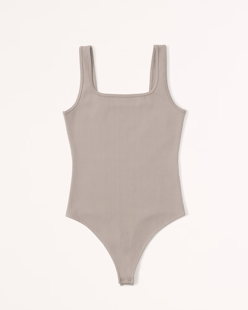 Seamless Rib Fabric Tank Bodysuit | Abercrombie & Fitch (US)