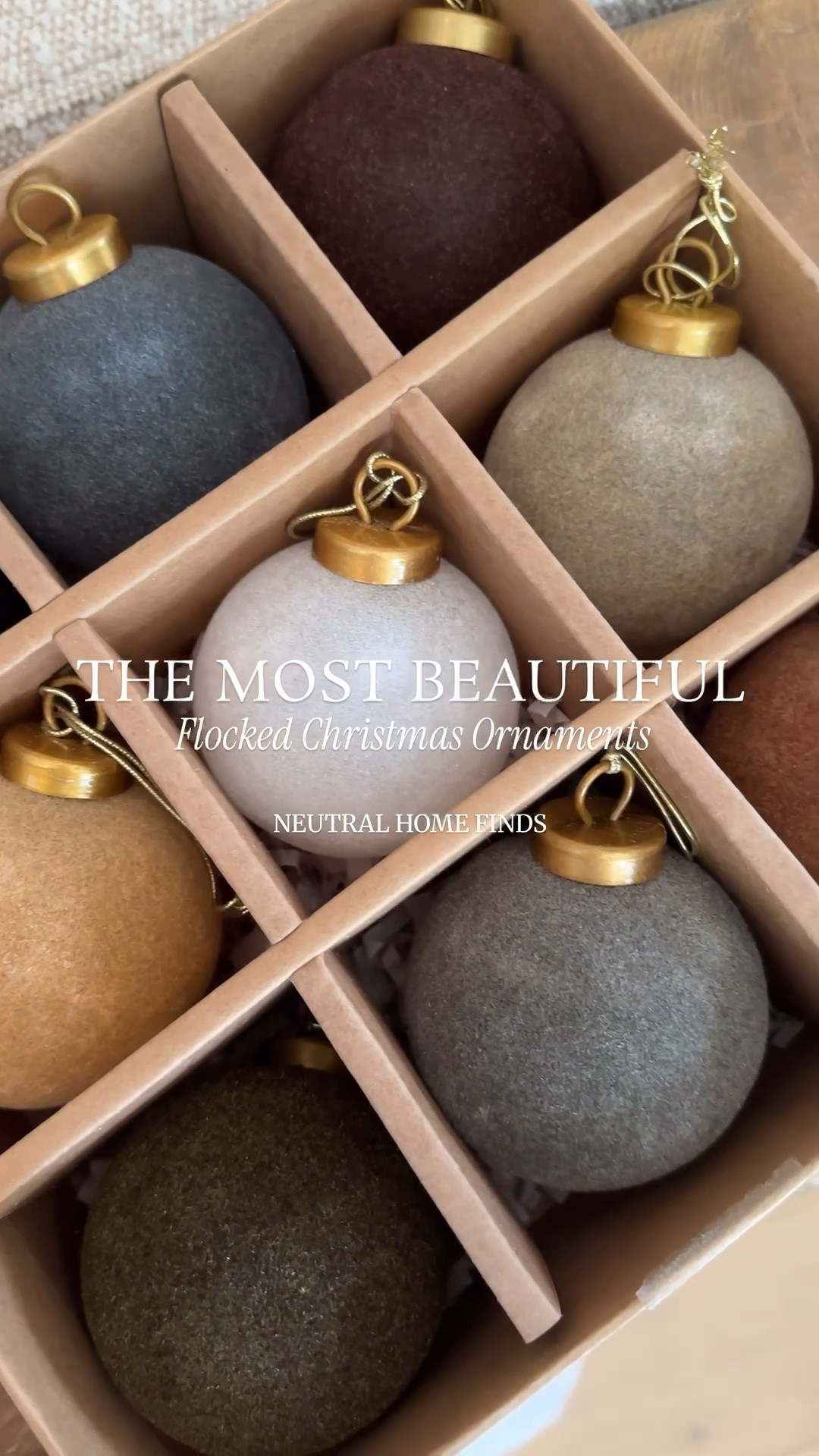 All I can say is wow! ✨ 
These are the BEST flocked Christmas ball ornaments. I’ve searched high and low for high quality flocked ornaments that are made to last. These do not indent or have a loose top like most versions. The anchor of these ornaments are securely attached to a sturdy ball with beautiful velvety flocking. I love the variety of neutral colors and the size. Comes in sets of 9 and are reasonably priced. I’m also linking similar and budget friendly options. These won’t last!
				
#earthy #neutral #organic #home #decor #aesthetic #cozyhome #affordable #ornaments #flockedornaments #christmastree #holidaydecor #christmasdecor 

#LTKHoliday


#LTKSaleAlert #LTKSeasonal #LTKHome