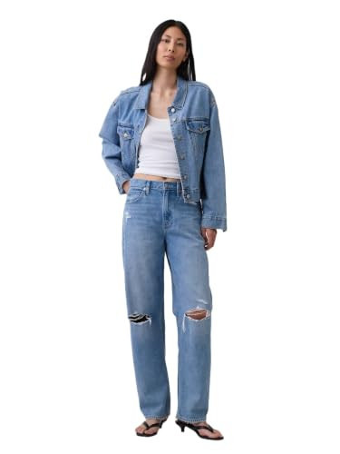 GAP Women's High Rise Barrel Denim Jean | Amazon (US)