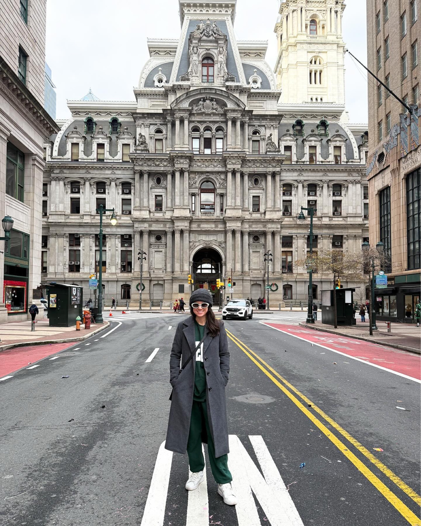Exploring our new city in style and comfort! 🏙️✨ 

I’m absolutely loving this matching set from @the______bar for its chic yet effortless vibe—it’s perfect for a day of strolling through the city. Paired with my new favorite @sojosvision sunglasses, this outfit is a go-to for sunny adventures. ☀️ 

We stopped by the iconic @philadelphiacityhall for this photo, and it made the most stunning backdrop for this look! If you’re looking for versatile pieces that transition seamlessly from casual to elevated, this set is a must-have. 

#LTKSeasonal #LTKTravel #LTKFindsUnder100
