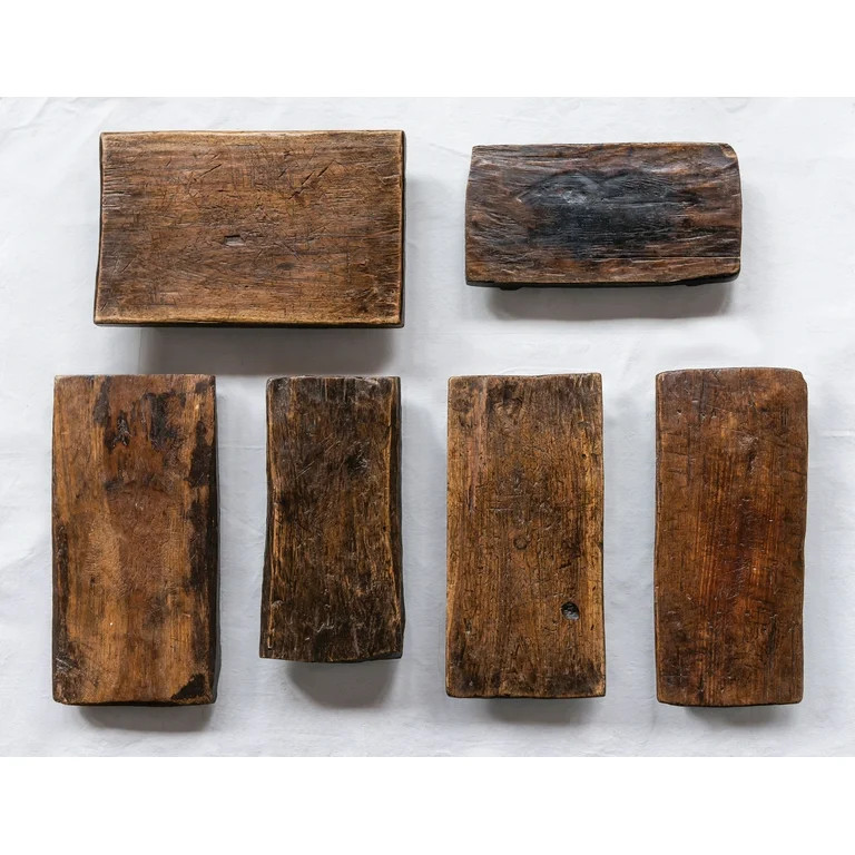 Creative Co-Op Found Decorative Wood Pedestal (Each one will vary) | Walmart (US)