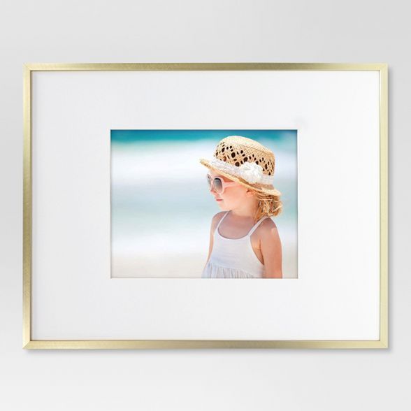 Thin Metal Matted Gallery Frame Brass - Project 62™ | Target