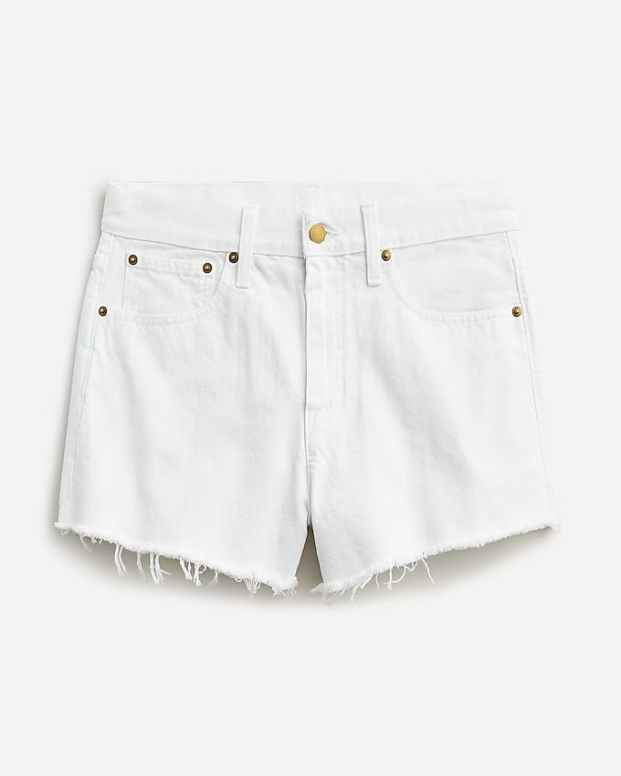 Relaxed denim short in white wash | J.Crew US