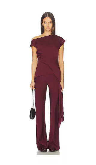SRG Selena Silk Top in Burgundy. - size S | Revolve Clothing (Global)