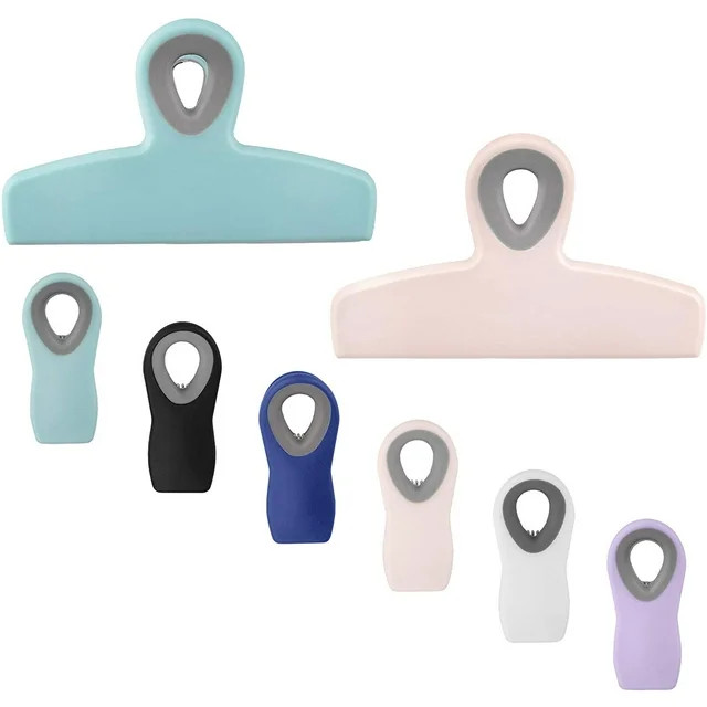 Cook with Color Chip Clips for Bags - Magnetic Bag Chips Set of 8 | Walmart (US)