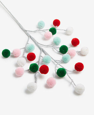 Holiday Lane Whimsy Pom Pom Pick, Macy's Exclusive - Macy's | Macy's