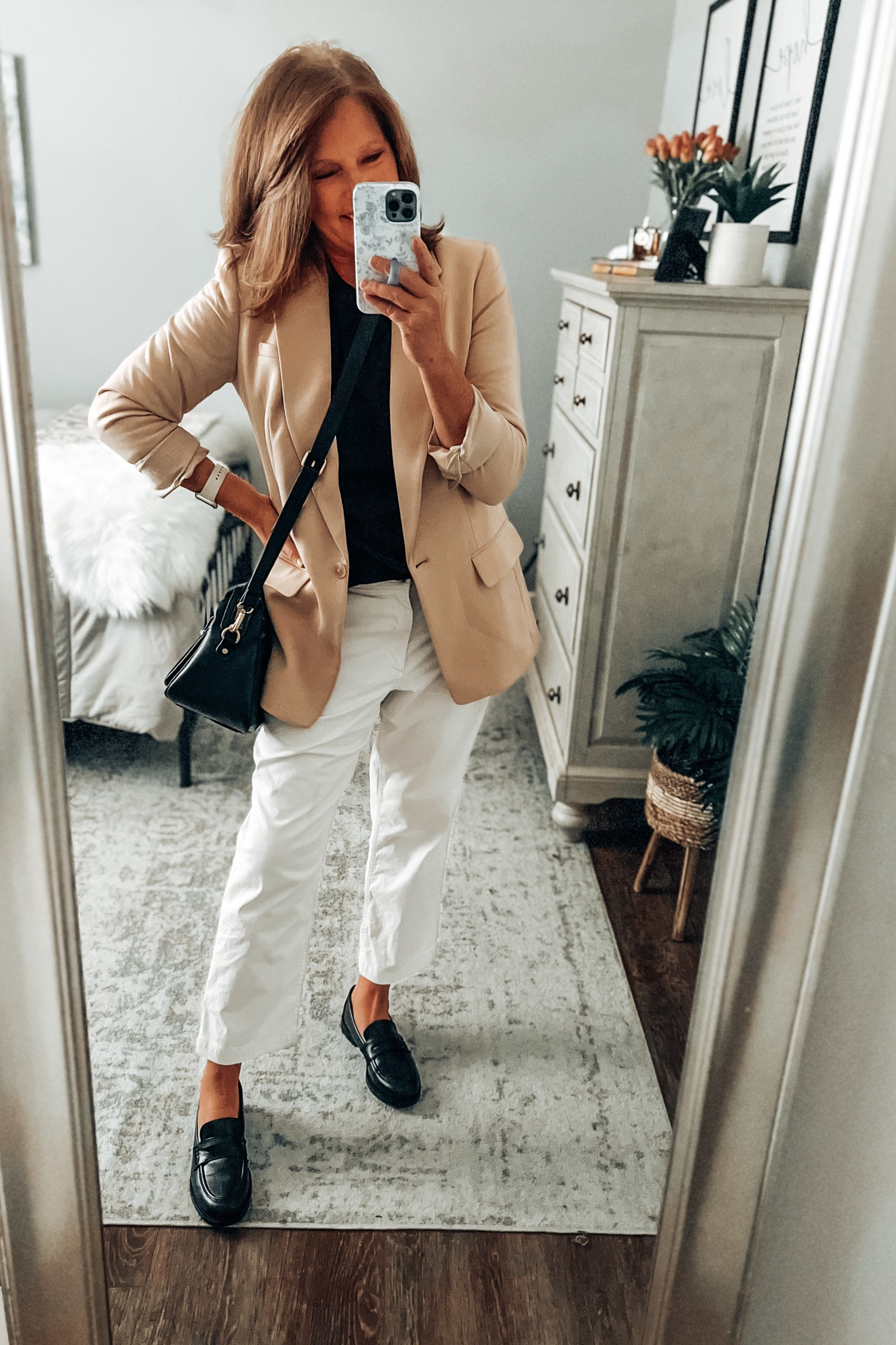 Amazon Essentials twill pants are my go to’s year round! Styled my khaki blazer from Express with a thermal top from Walmart (only $8!) and Time and Tru loafers. These loafers are super comfortable!! All items fit tts. 

Fall outfits, fall fashion, over 40, blazer outfits, loafer outfit, amazon fashion, Amazon finds, Walmart fashion, Walmart finds, thanksgiving outfit 

#LTKSaleAlert #LTKStyleTip #LTKFindsUnder50