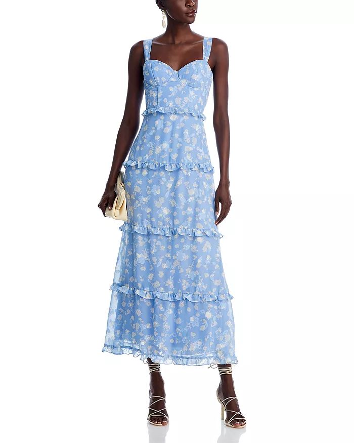 Bustier Ruffled Maxi Dress - 100% Exclusive | Bloomingdale's (US)
