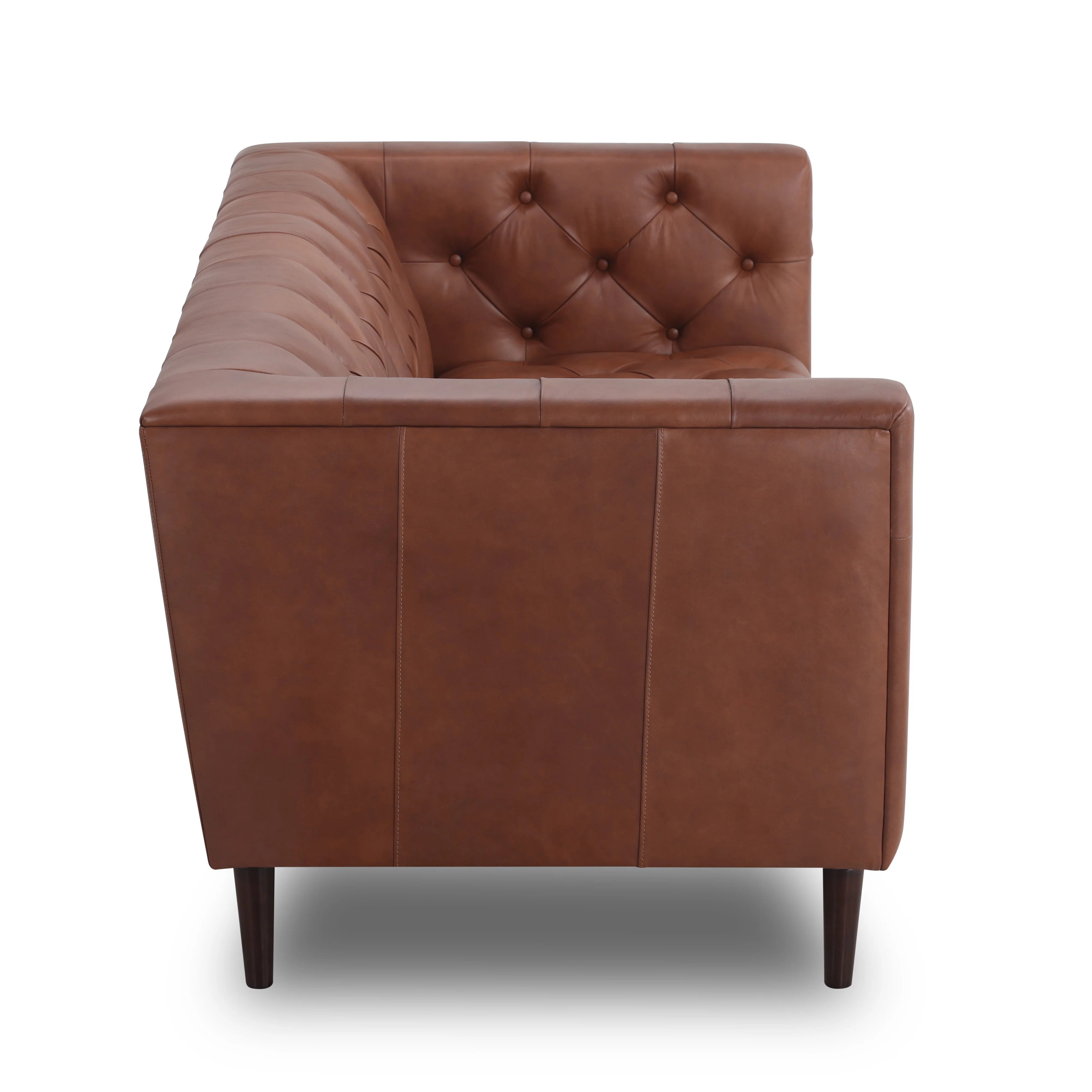 Cornelia 84'' Genuine Leather Chesterfield Sofa | Wayfair North America