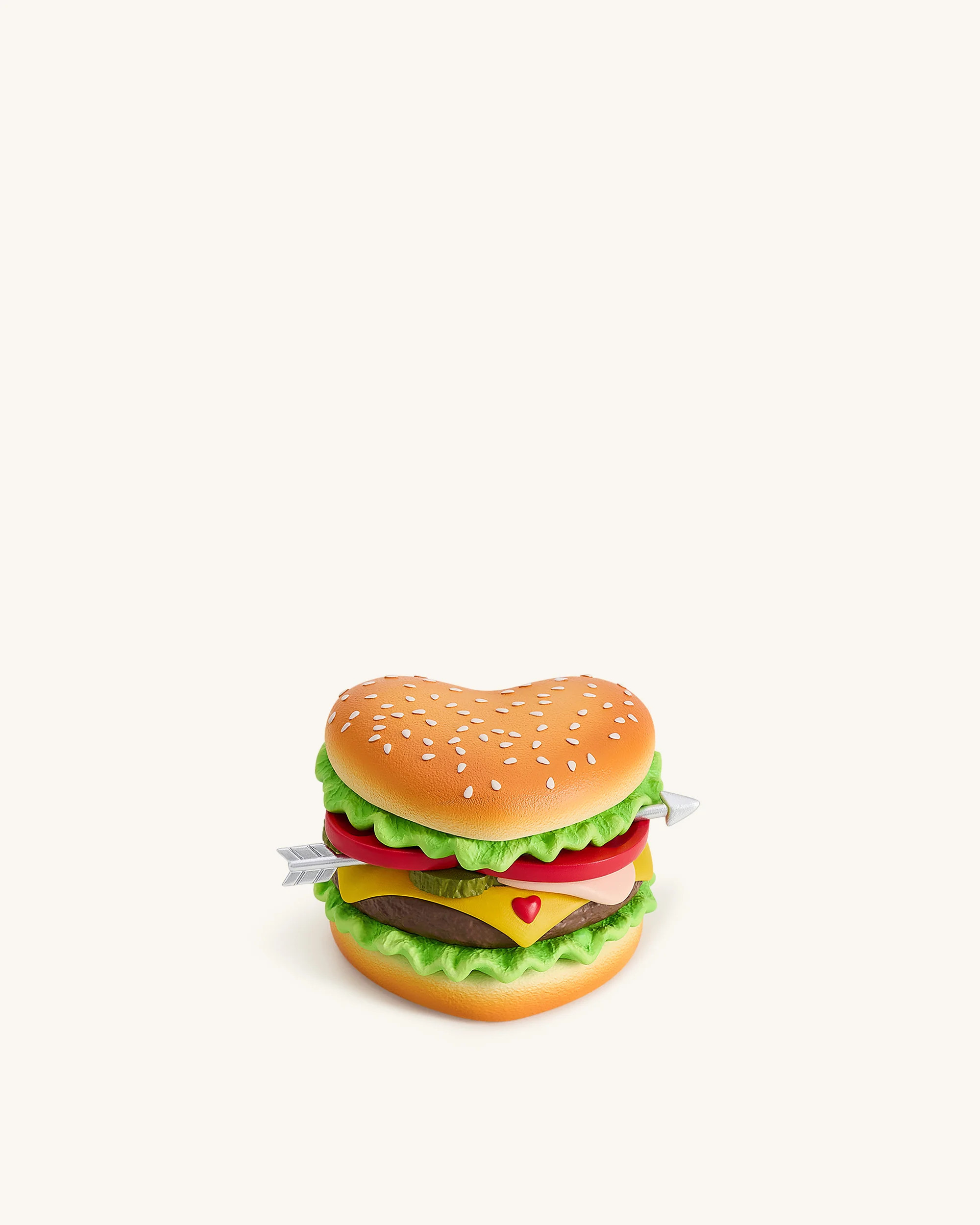 Heart Burger Novelty Clutch Bag - Multicolor | JW PEI US