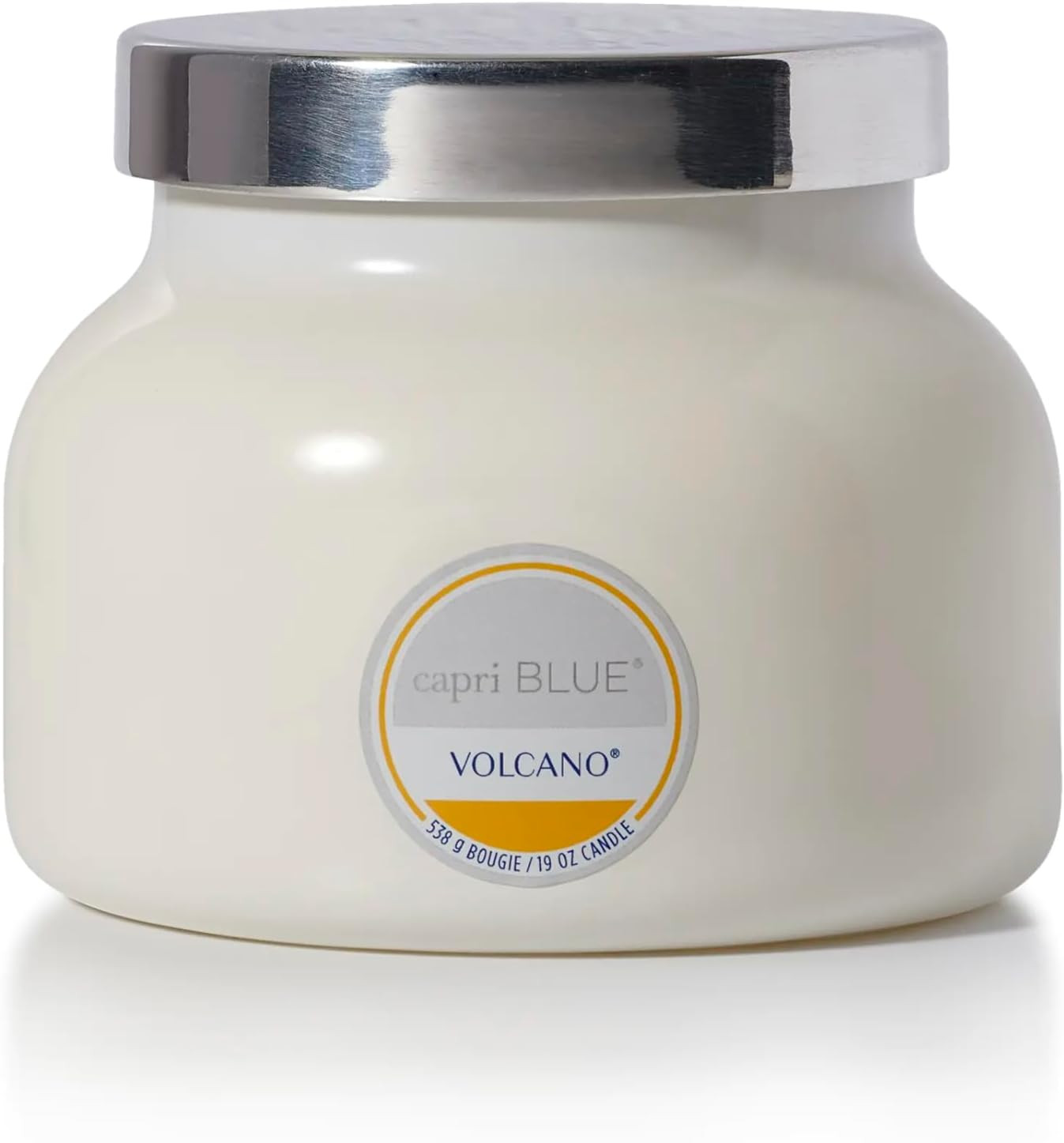 Capri Blue Scented Candle - Cotton Wick - Luxury Aromatherapy Candle - 19 Oz - Volcano - White | Amazon (US)