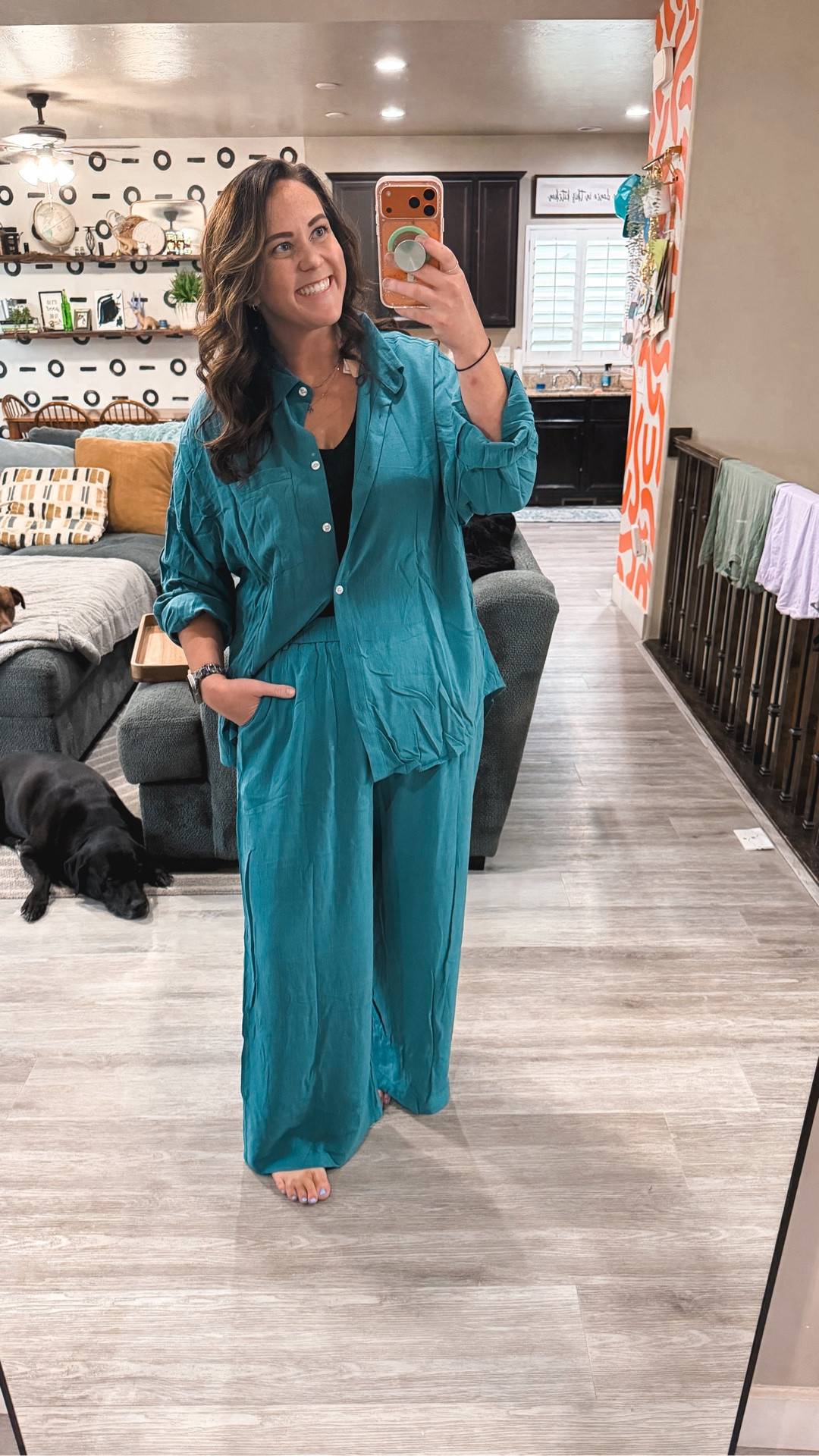 Obsessed would be an understatement 😍 
This thing is perfect for so many reasons! 

Size 14/16 | L/XL | 5’9

teal two piece set, matching set Amazon, linen two piece set, oversized button down set, wide leg pants set, lounge set midsize, Amazon two piece outfit, size 14/16 two piece set, midsize matching set, teal lounge outfit, breathable travel set

#LTKWorkwear #LTKTall #LTKMidsize