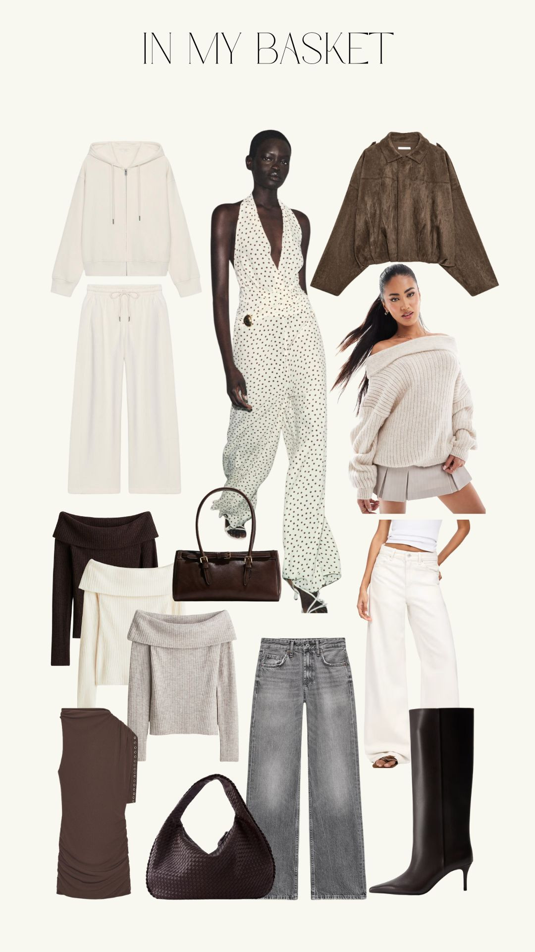 What's in my basket this week, Zara finds, H&M, high street, chocolate brown bag, knitwear, autumn fashion, transitional fashion  

 #LTKuk #LTKautumn #LTKstyletip