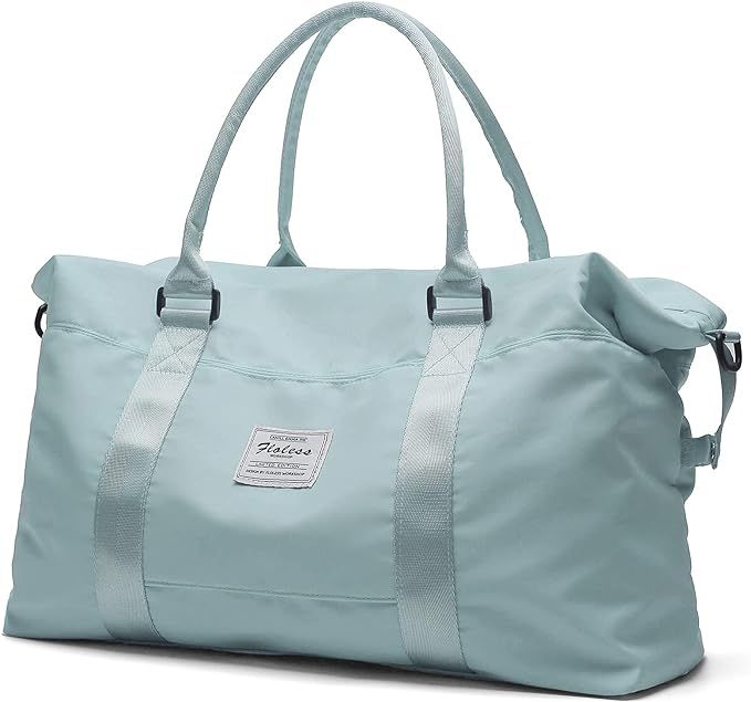 Travel Duffel Bag,Sports Tote Gym Bag,Shoulder Weekender Overnight Bag for Women | Amazon (US)