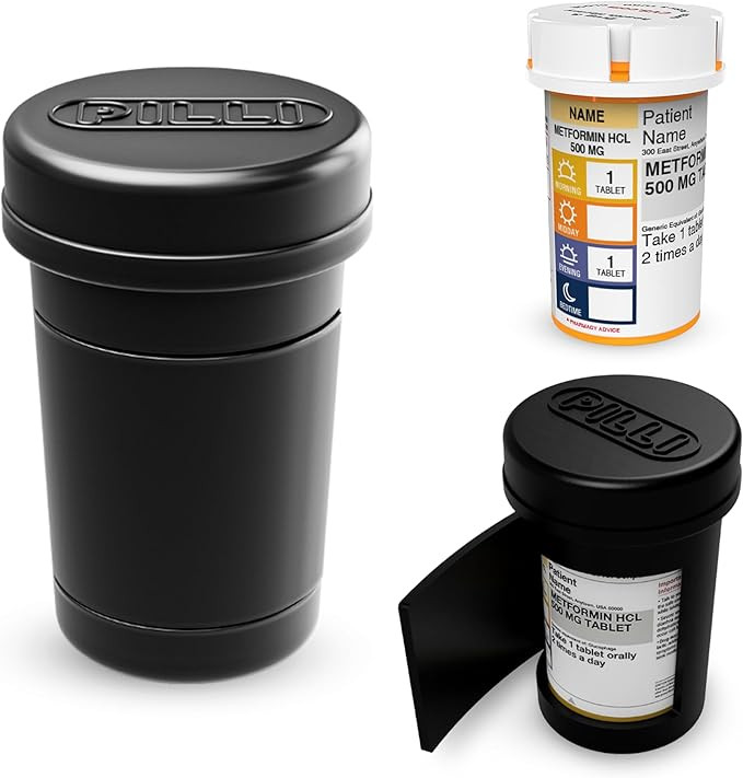 Pilli CVS Pill Bottle Decorative & Functional Cover for CVS Prescription Bottles – Prescription... | Amazon (US)