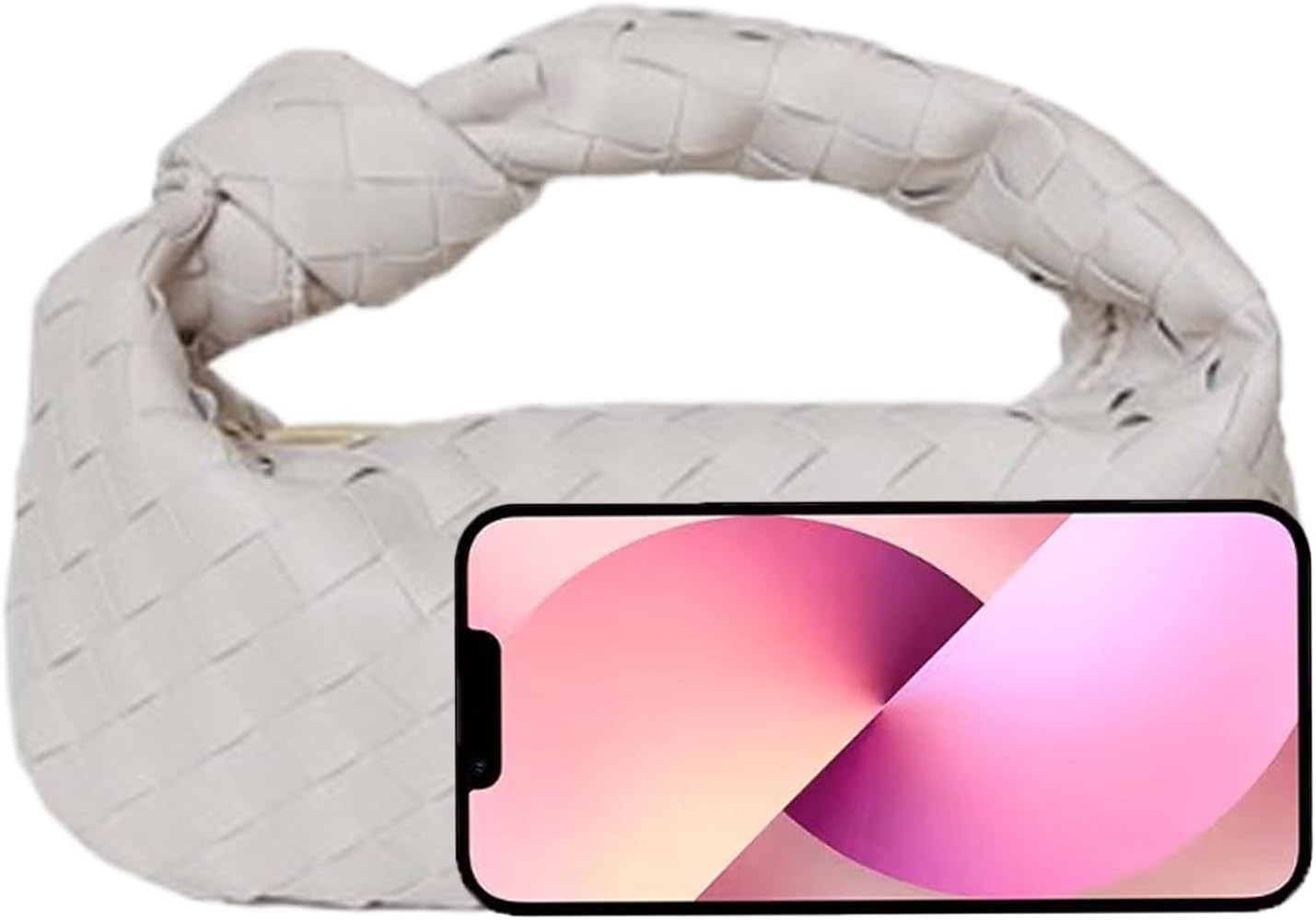 Bisadon Woven Knotted Handbag for Women Dumpling Bag Cloud Clutch Purse Soft Leather Hobo Bag | Amazon (US)