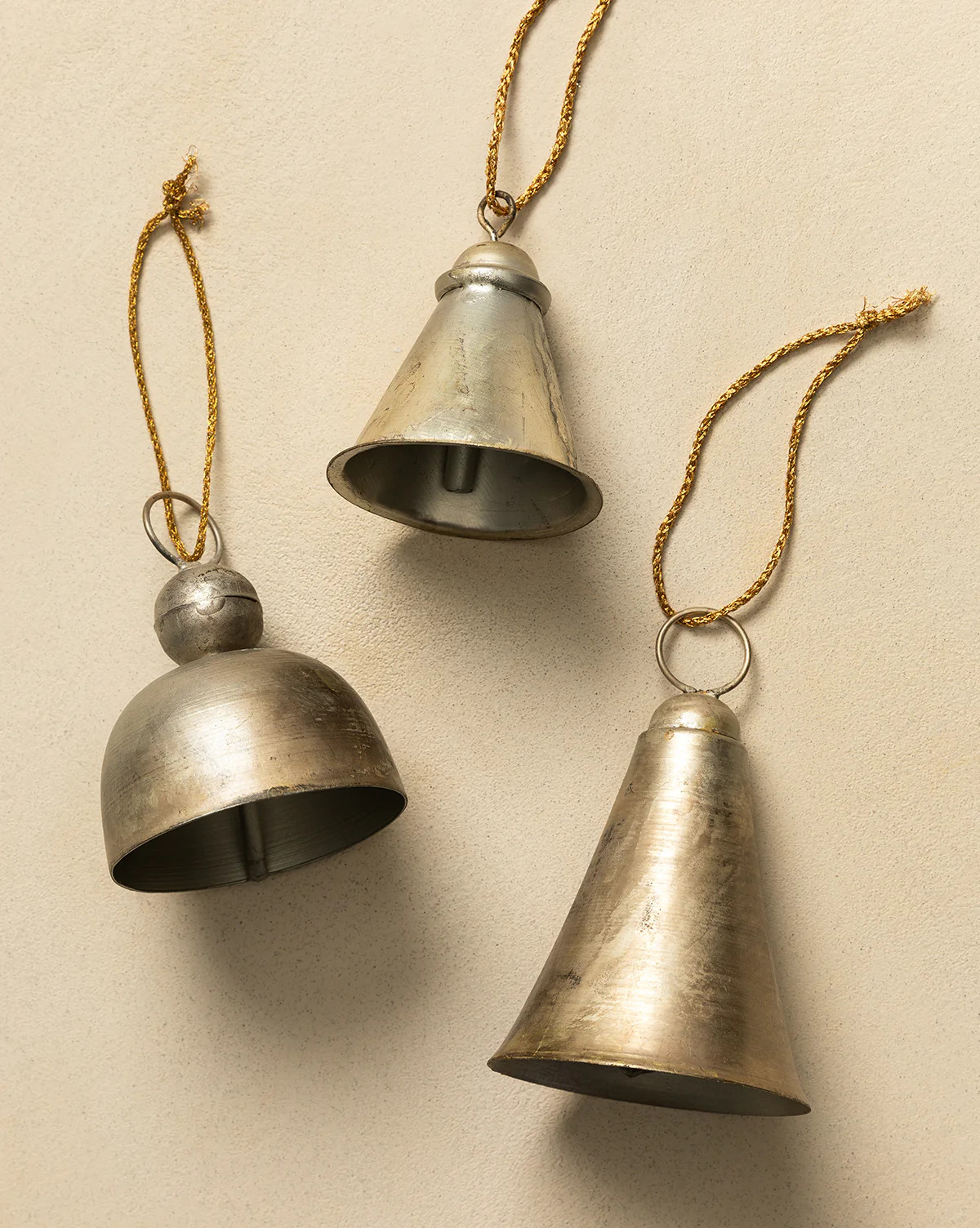 Hanging Pewter Metal Bells (Set of 3) | McGee & Co. (US)