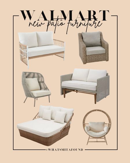 New patio furniture at Walmart! Buy now before they sell out like they do every spring! Walmart patio furniture, Walmart outdoor furniture, Walmart egg chair, Walmart patio chair, Walmart patio couch, Walmart patio daybed, egg chair, outdoor egg chair, outdoor accent chair, outdoor couch, outdoor daybed, boho outdoor furniture, neutral outdoor furniture, modern outdoor furniture 

#LTKstyletip #LTKhome #LTKSeasonal