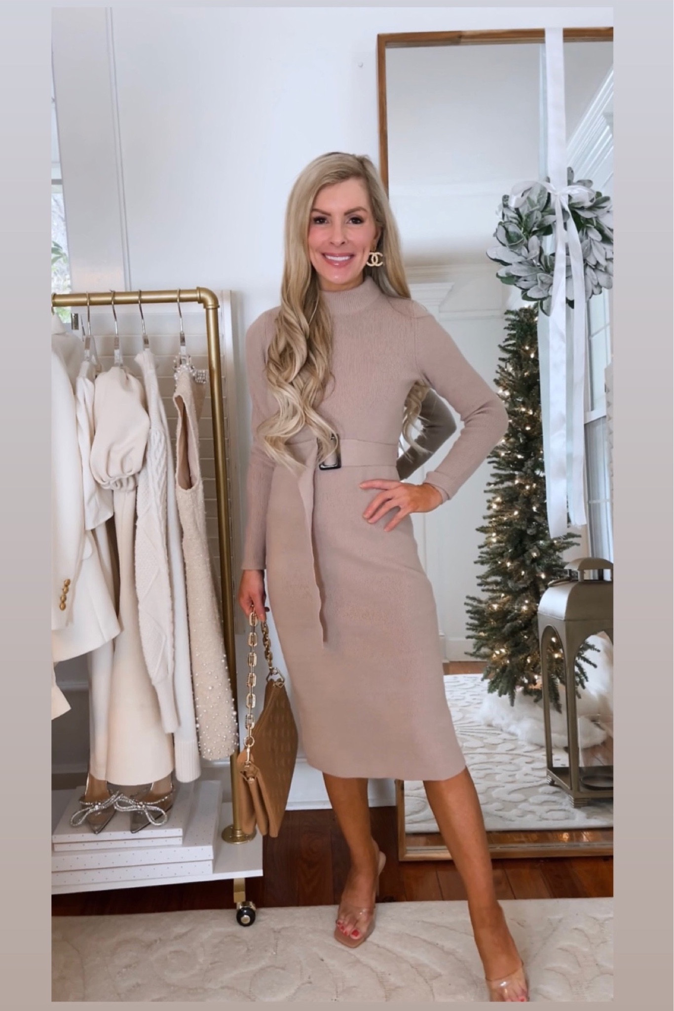 Belted Sweater dress : xs Petite 

•
•
•
Workwear
Workdress
Work dress
Business casual
Office outfit 
Officewear 
Petite dress
Petite outfit

#LTKSeasonal #LTKworkwear #LTKFind
