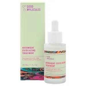 Good Molecules Overnight Exfoliating Treatment - Facial Exfoliant with AHA for Tone and Texture -... | Amazon (US)