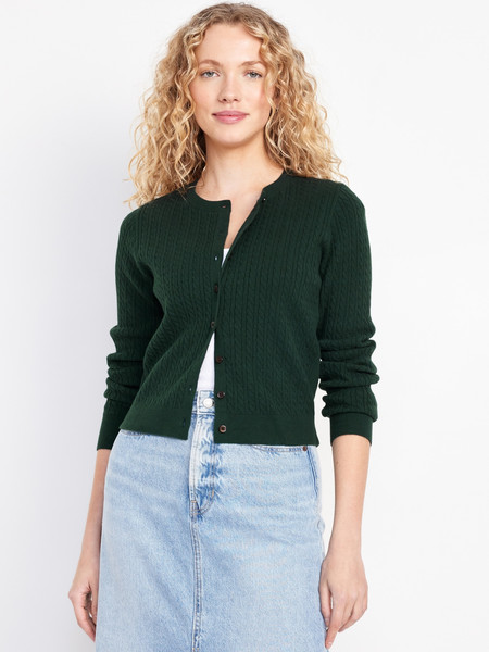 SoSoft Cable Crop Cardigan Sweater | Old Navy | Old Navy (US)