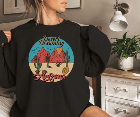 Retro Desert Dreamer SweatShirt, Boho Western Desert Graphic, Shirt, Arizona Sweatshirt Cactus vintage summer 2024 trends, gift , roadtrip

#LTKfindsunder50 #LTKstyletip #LTKsalealert