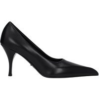 Prada Women's Black Leather Décolleté | Balardi (US & Canada)