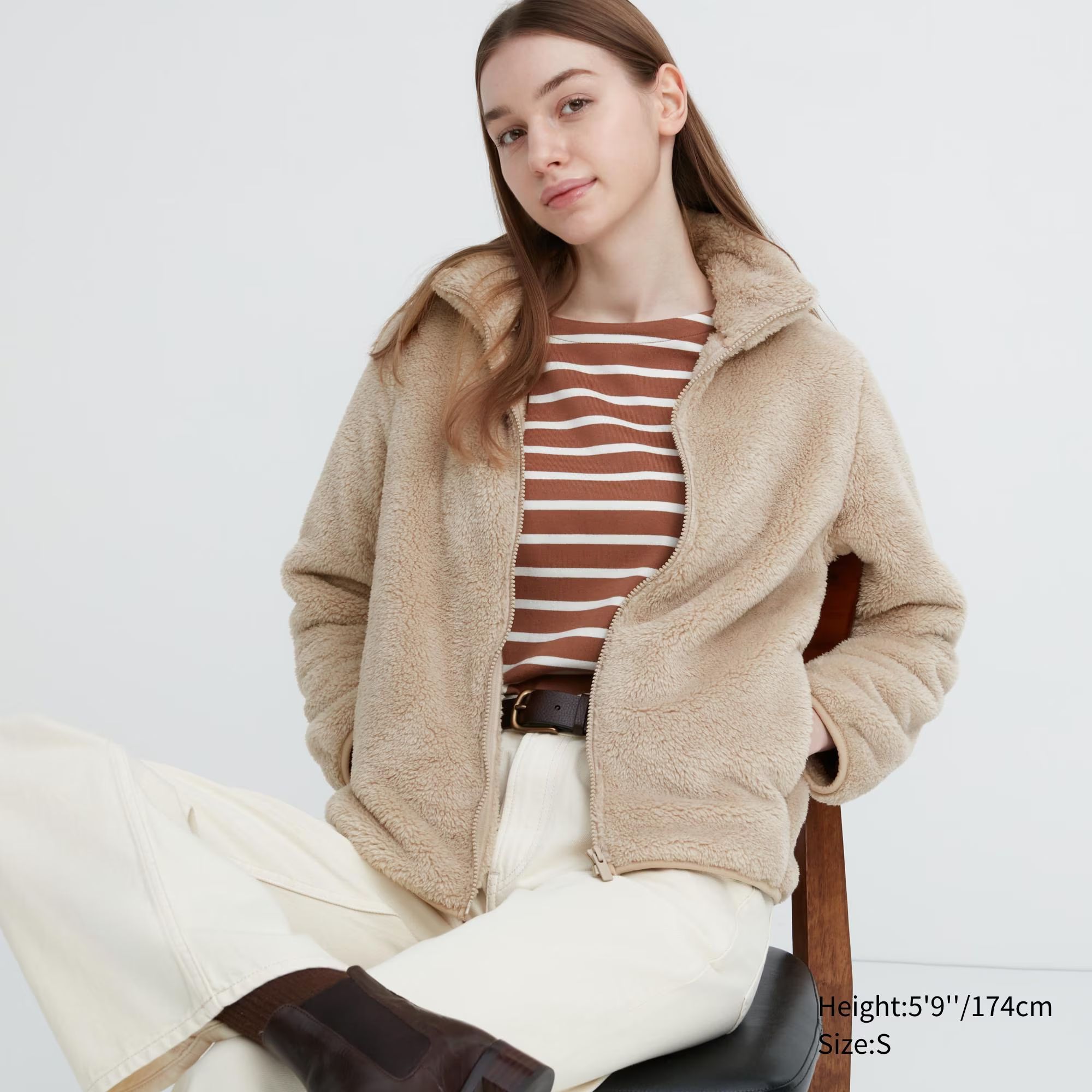 Fluffy Yarn Fleece Full-Zip Jacket (Women) | UNIQLO US | UNIQLO (US)