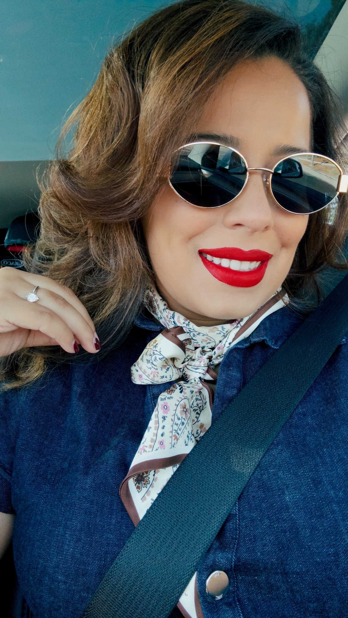 On our way to my uncle’s 70th birthday party, I took a quick selfie.

We had to dress up in a “Western”-inspired style. I added a cute scarf to make it a bit more stylish.

I already love western so I already had bought these items and it made a perfect outfit for a special celebration. 

Accessories are from Amazon! 

Sunglasses | scarf | red lip | Denim | boots | fall outfit


#LTKPetite #LTKParties #LTKBeauty