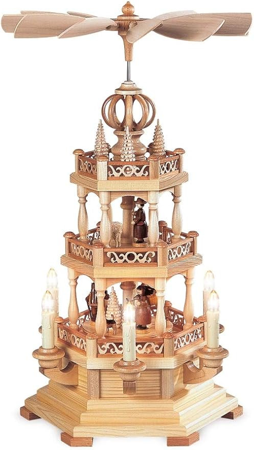 Amazon.com: 2-tier christmas German Christmas Pyramid - Forest scene - 50 cm / 19.5 inch - Authen... | Amazon (US)