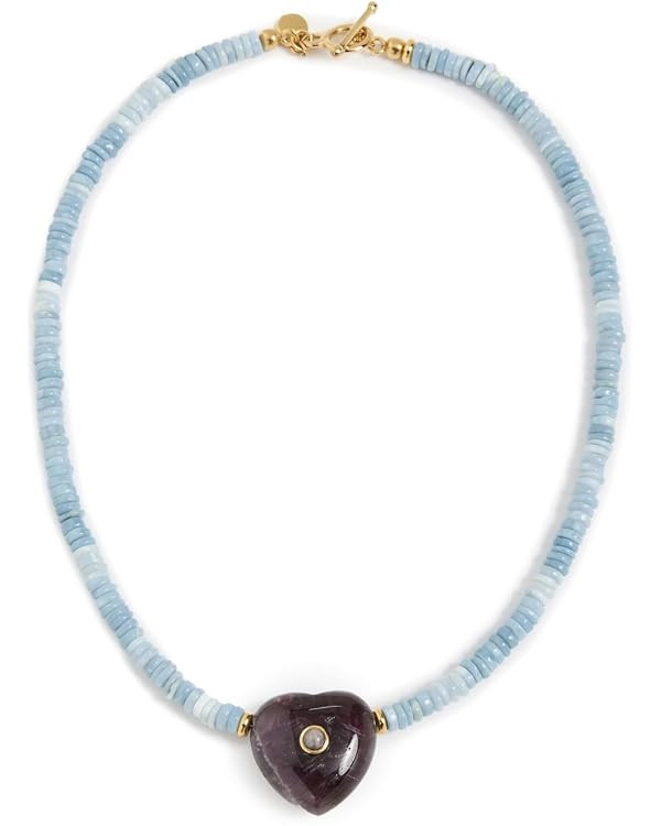 MAYAMAR Women's Opal Heart Beaded Necklace | Amazon (US)