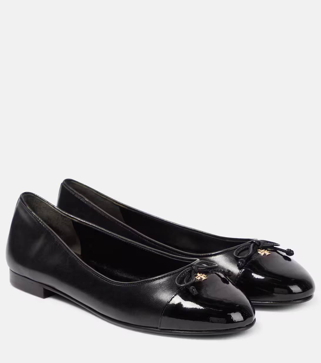 Bow-detail leather ballet flats | Mytheresa (US/CA)