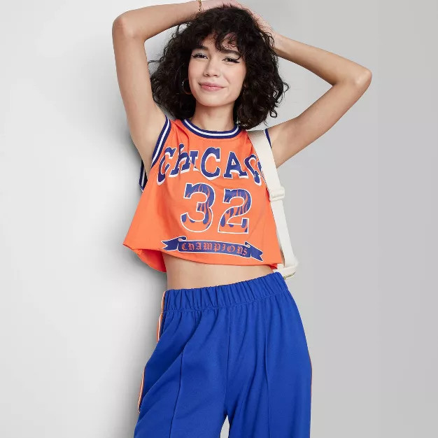 Women's Cropped Muscle Tank Top - Wild Fable™ Orange | Target