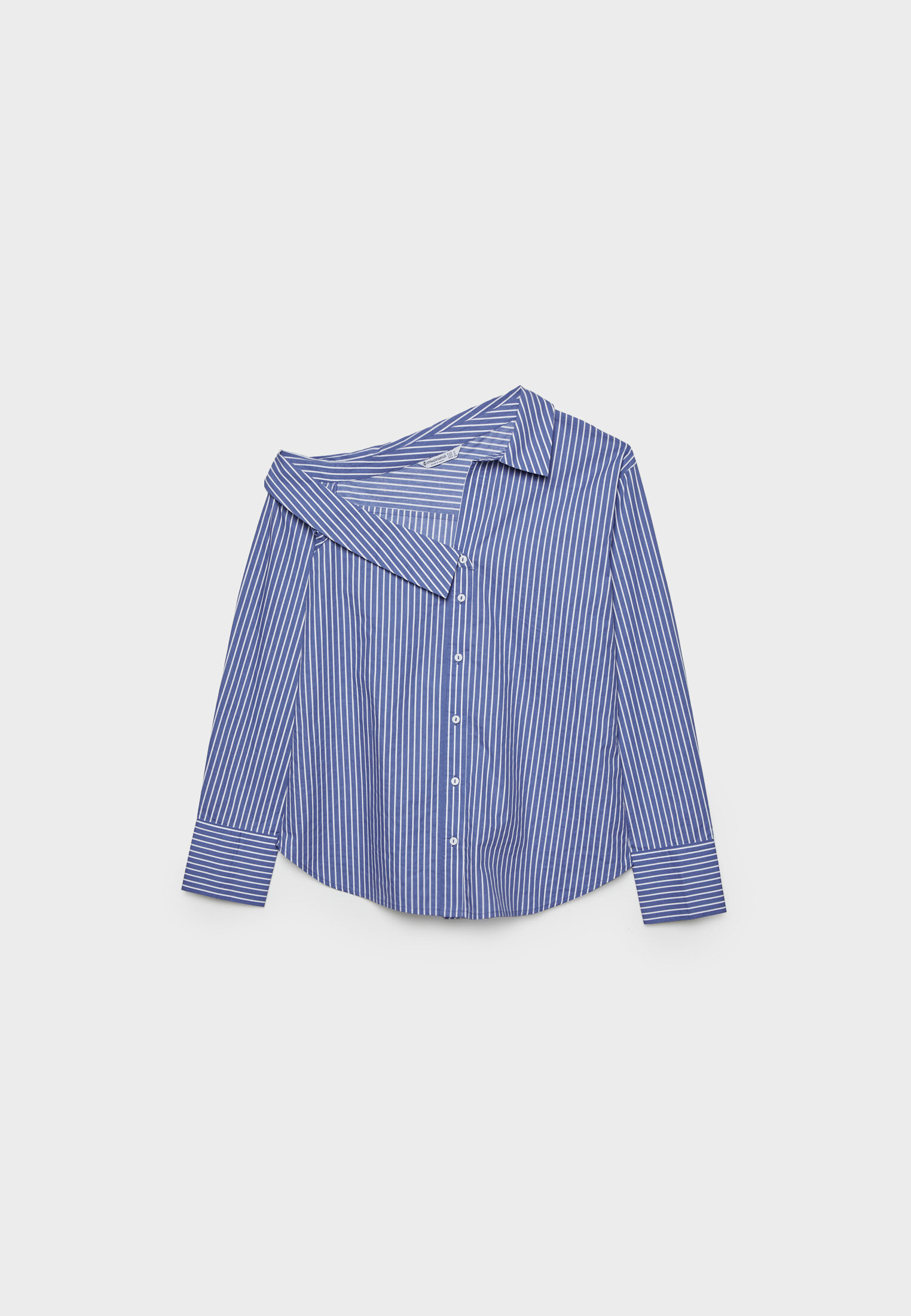 Asymmetrische popeline blouse - Overhemden en blouses voor dames | Stradivarius Netherlands | Stradivarius (NL)