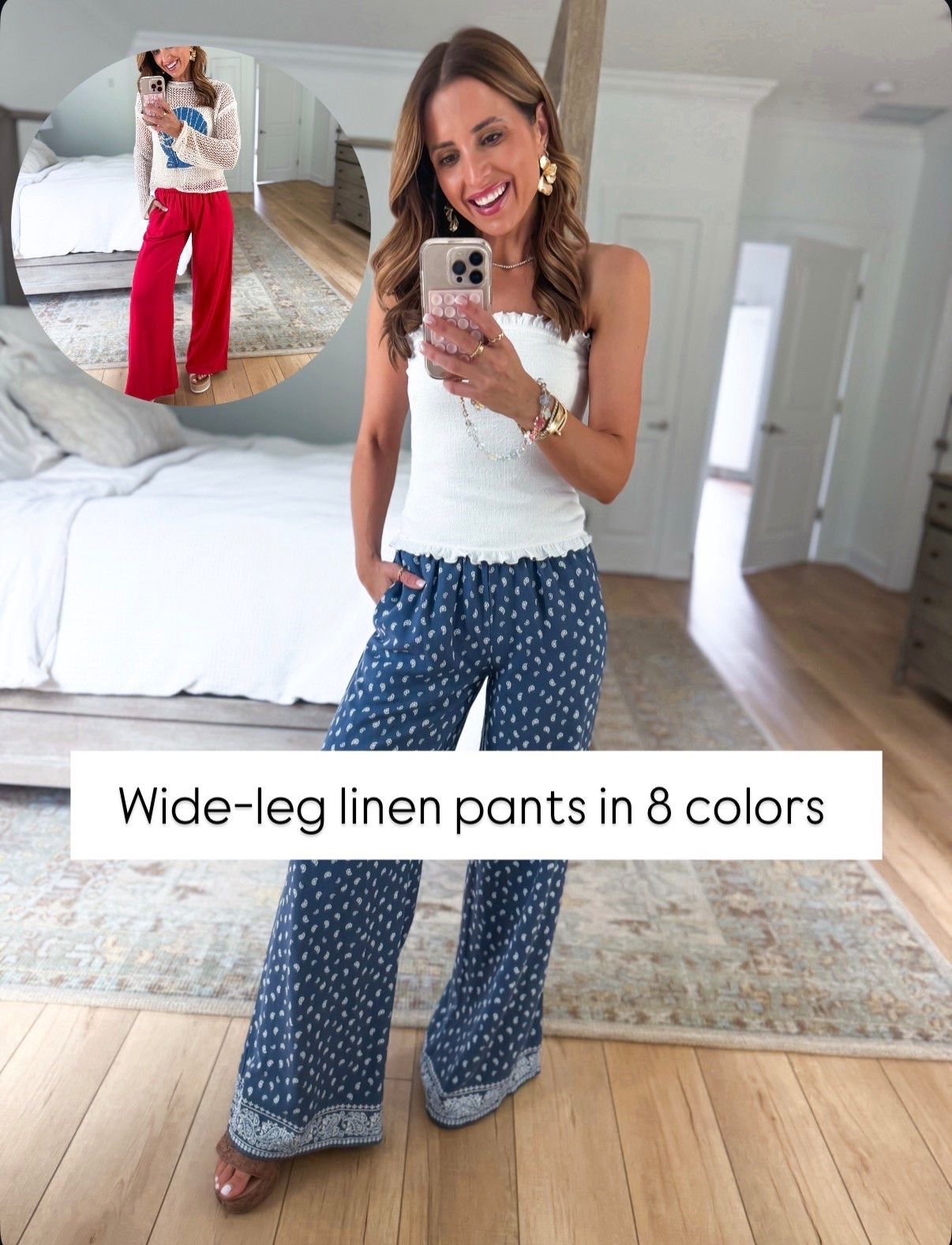 New Target arrivals! Spring and summer outfits from Target. Linen pants in XXS and ruffled top in XS. Pants run long on me but are fine with a wedge. 4th of July weekend. Vacation outfits. Resort wear. Resort outfits. Beach vacation. Cruise outfits.

#LTKootd #LTKTravel #LTKSwim