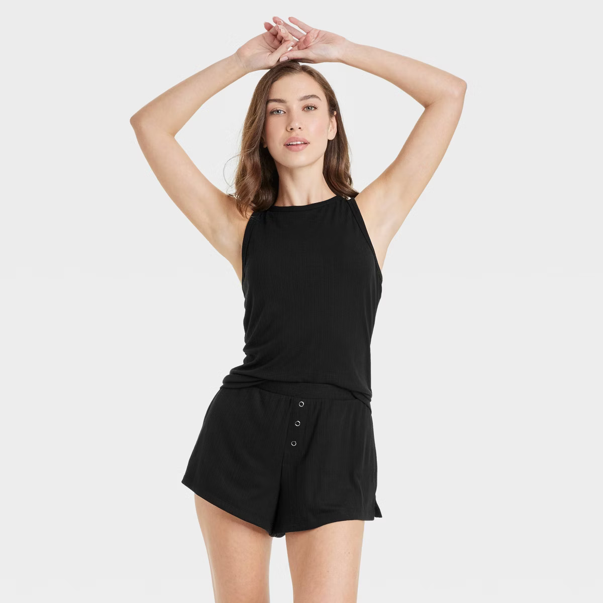 Women's Ribbed Tank and Shorts Pajama Set - Auden™ | Target