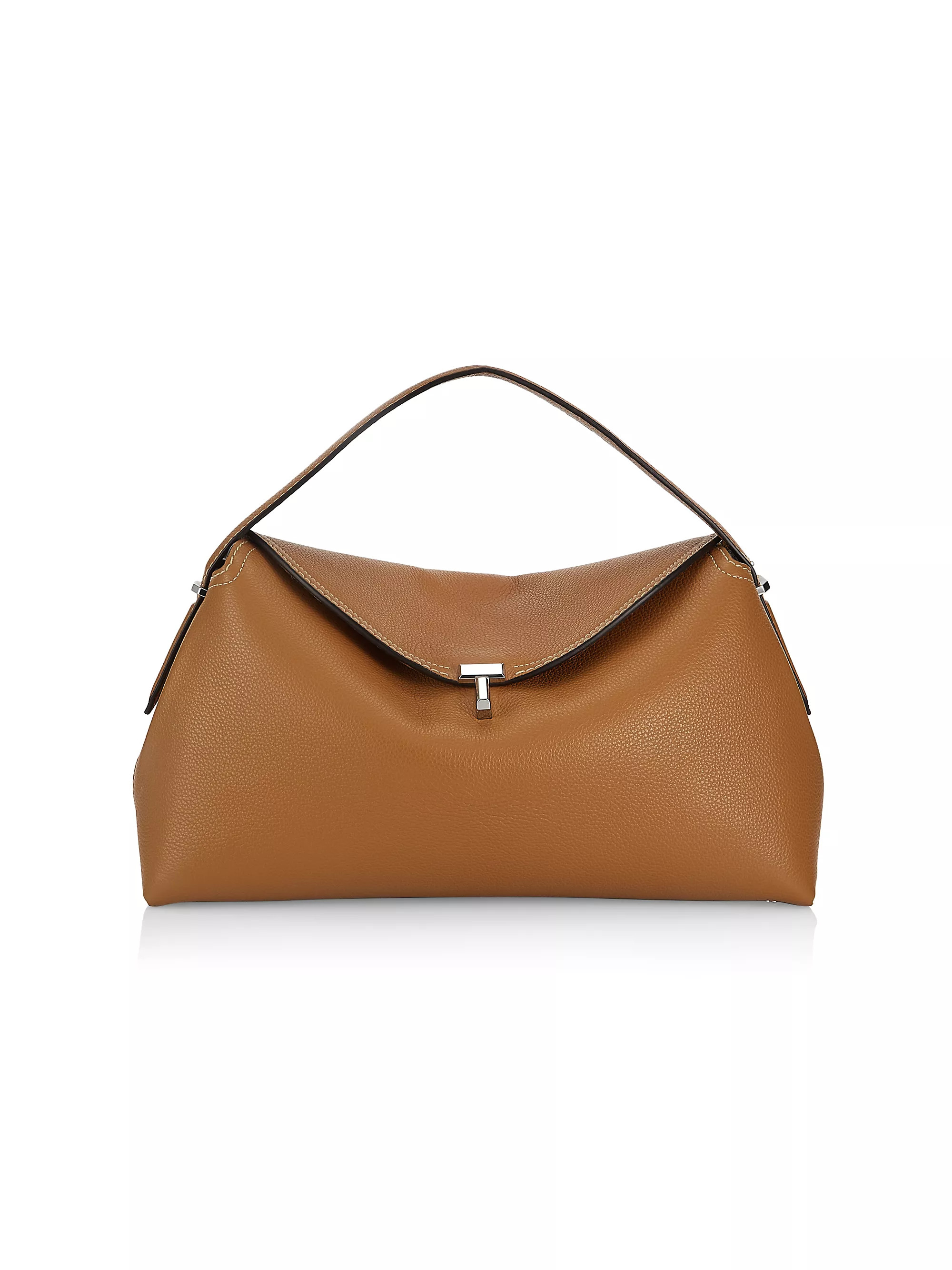 T-Lock Leather Top-Handle Bag | Saks Fifth Avenue