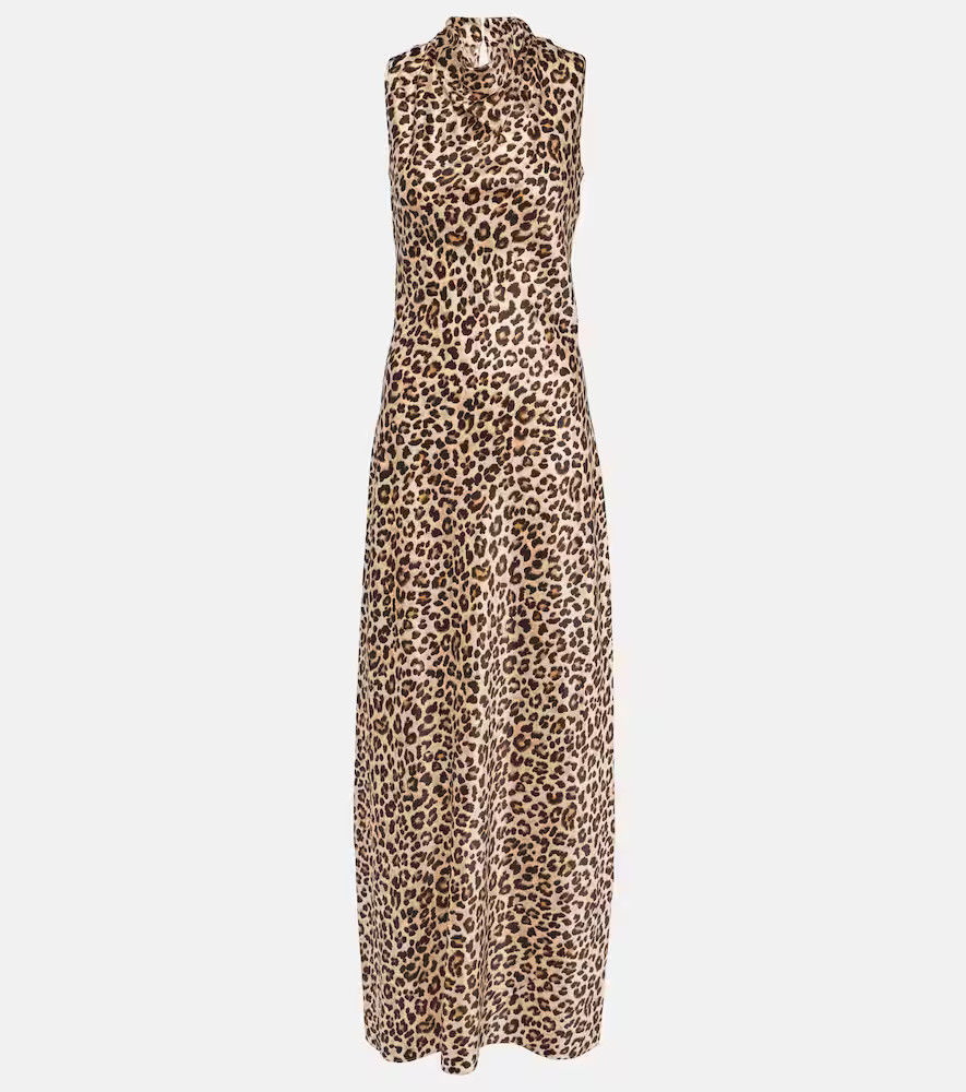 Veronica Beard Kura leopard-print silk-blend maxi dress | Mytheresa (DACH)