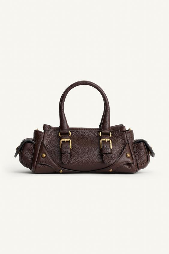 MINI LEATHER BOWLING LIMITED EDITION BAG | Zara US