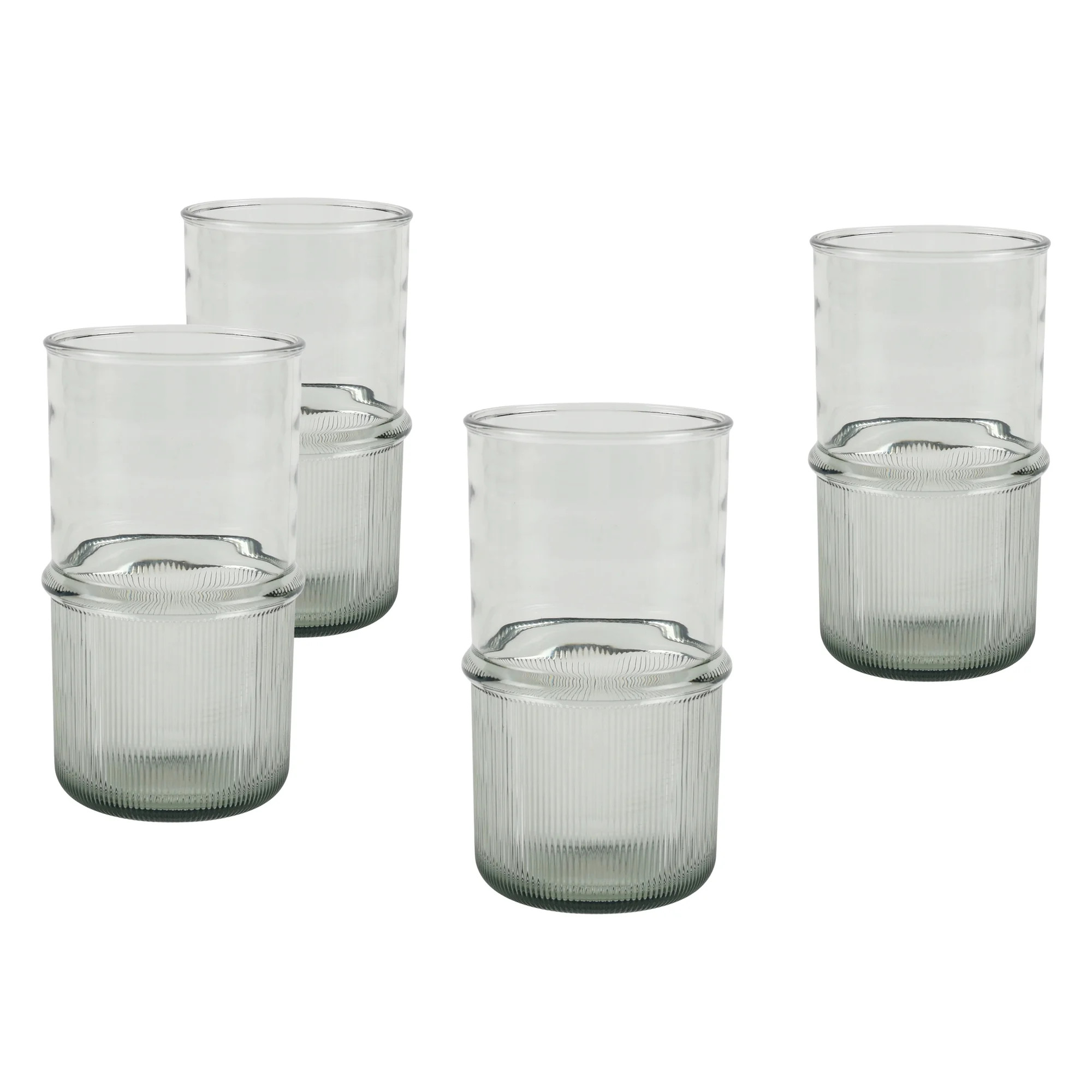 Better Homes & Gardens 4-Piece Green Ribbed Tritan Tumbler Set | Walmart (US)