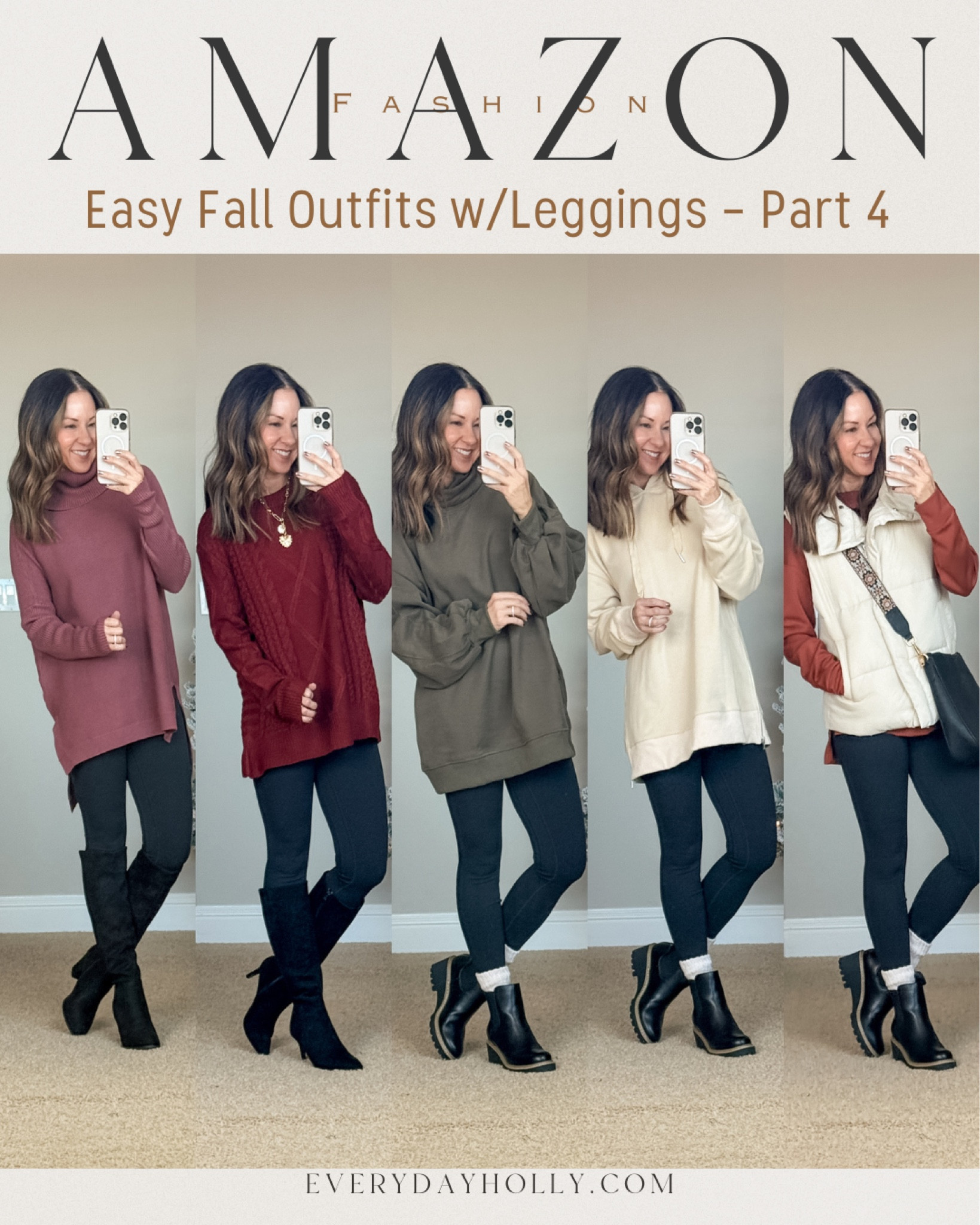 Easy fall outfits with leggings Part 4. Long tunic length pullovers all in the smallest size . For reference, I'm 5'1", 109lbs. black crossbody bag, scrunch socks with Chelsea boots. Casual comfy outfits. winter petite over 50 outfits.


#LTKFindsUnder50 #LTKSaleAlert #LTKStyleTip