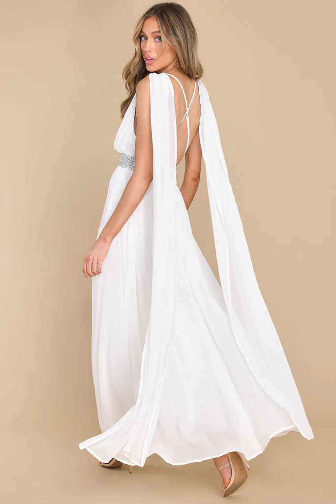 Everyone's Desire White Maxi Dress | Red Dress 