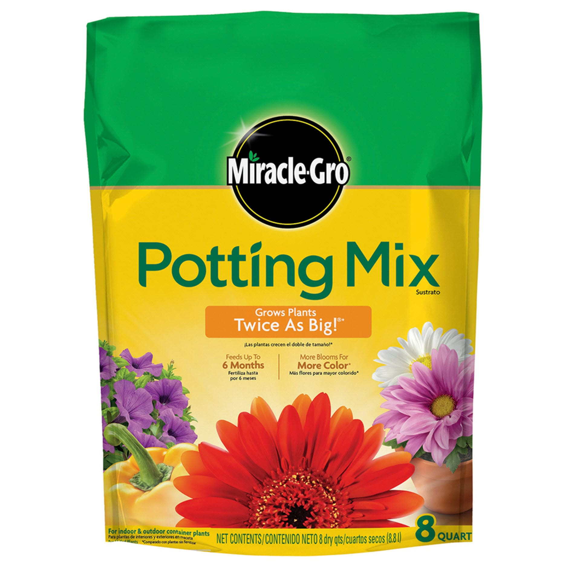 Miracle-Gro 8 Quart(s) All-purpose Potting soil mix | 75678300 | Lowe's