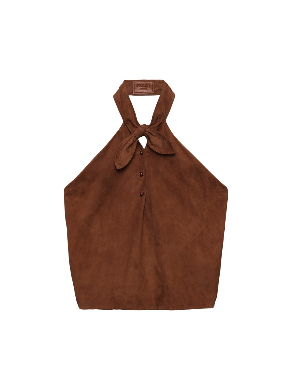 Women's Suede Halter Top - Brown - Size 4 | Saks Fifth Avenue