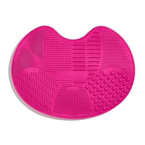 Sigma Beauty Sigma Spa® Express Brush Cleaning Mat (Pink) — Silicone Makeup Brush Cleaning Mat with Suction Cups for Cleaning Makeup Brushes, Compact Design Fit for Any Travel Makeup Kit | Amazon (US)