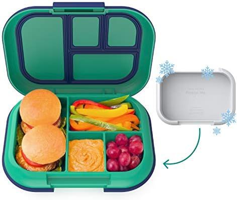 Bentgo Kids Chill Lunch Box - Bento-Style Lunch Solution with 4 Compartments and Removable Ice Pack  | Amazon (US)