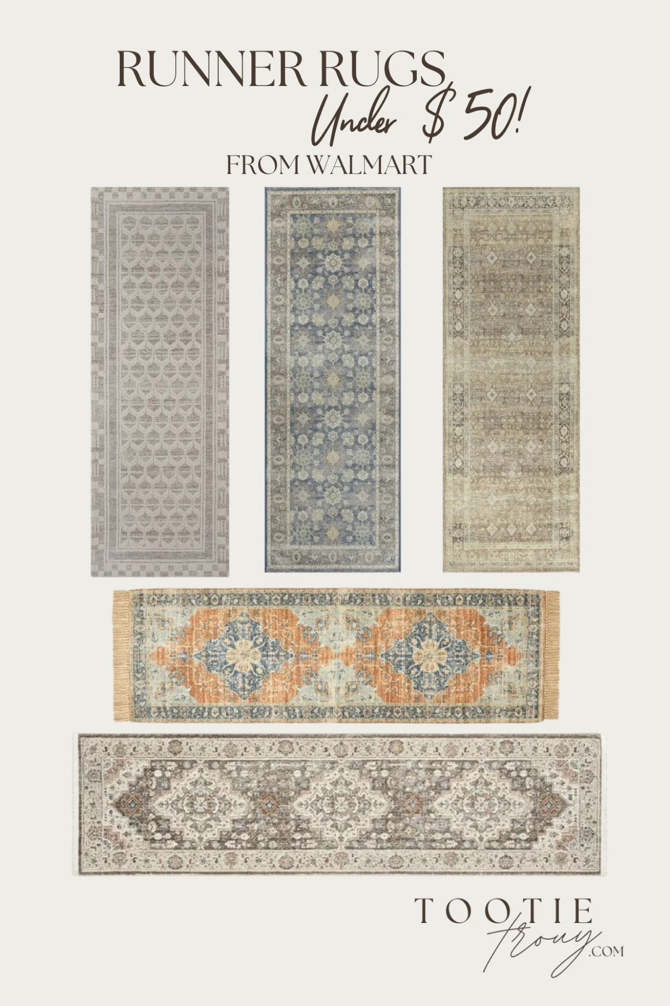 Perfect for any Hallway or Entry, these Runners are beautiful and UNDER $50 from @walmart! 

#LTKHome #LTKFindsUnder50