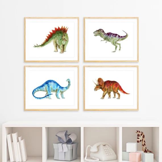 Dinosaur Prints, Dinosaur Print, Kids Dinosaur Print, Dinosaur Print Kids, Gift For Kids, Gifts F... | Etsy (US)