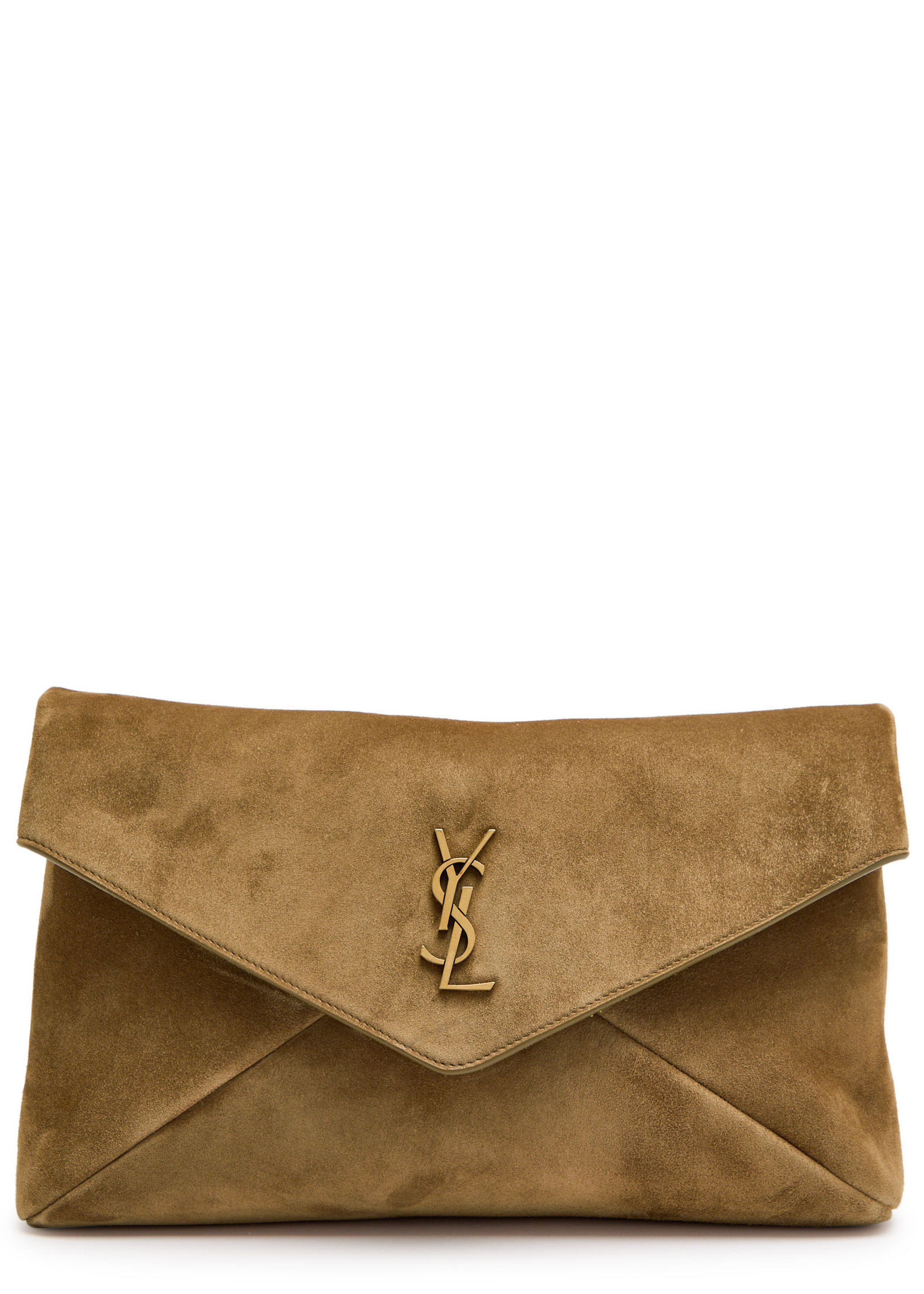 Envelope suede pouch | Harvey Nichols